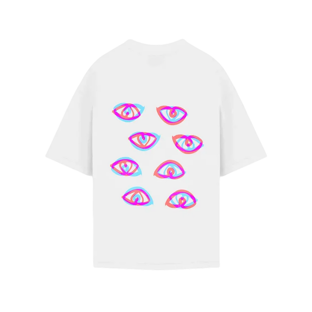 T-Shirt – Multiple eyes White
