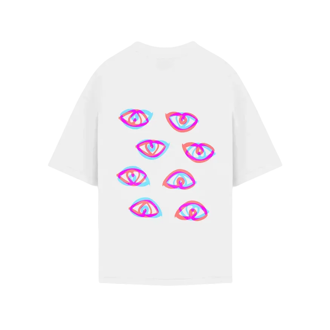 T-Shirt – Multiple eyes White