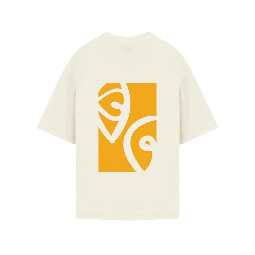 T-Shirt – Big back logo Cream
