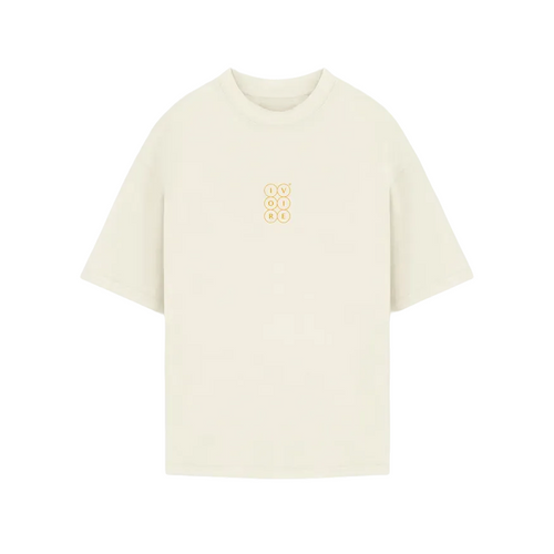 T-Shirt – Big back logo Cream