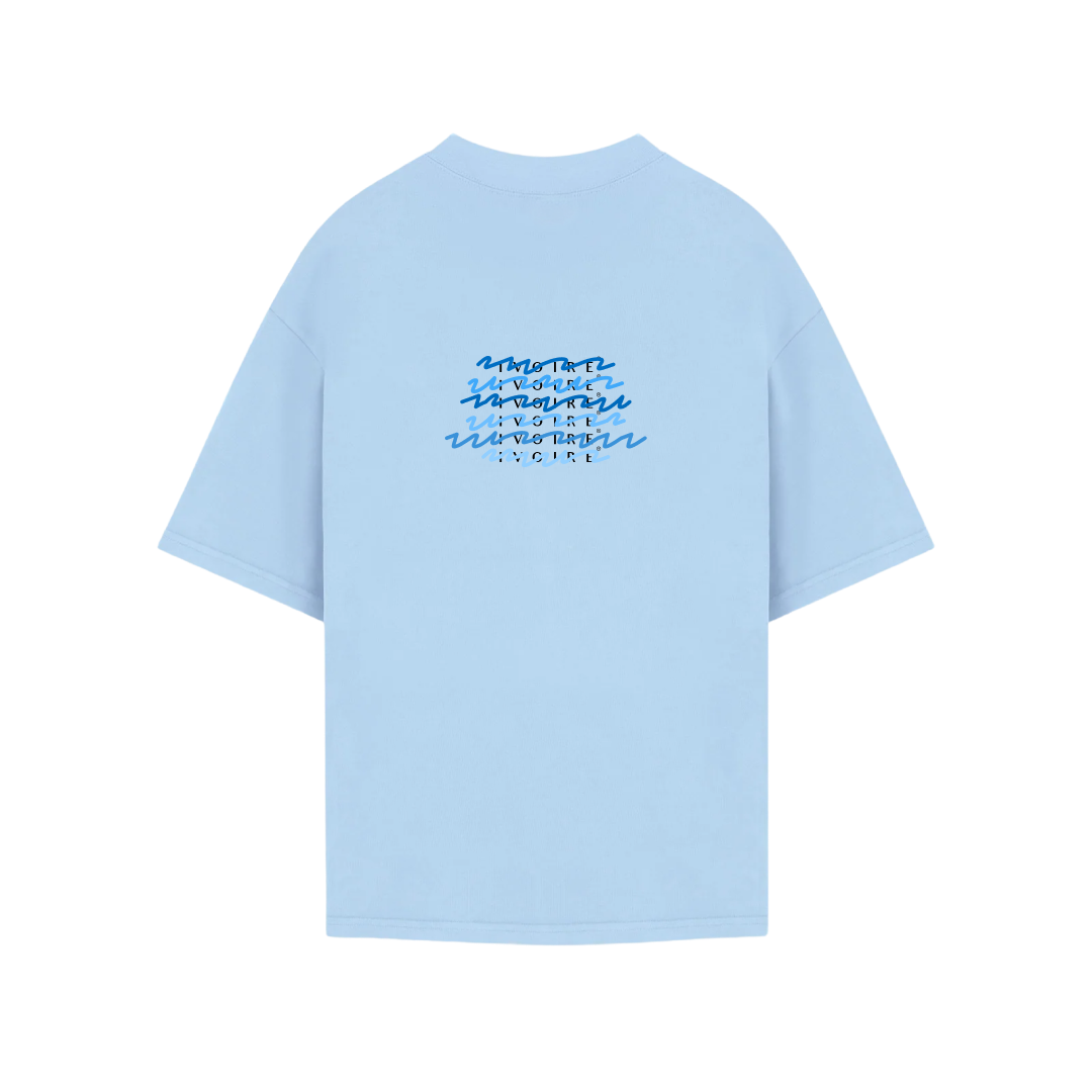 T-Shirt – Waves Sky blue